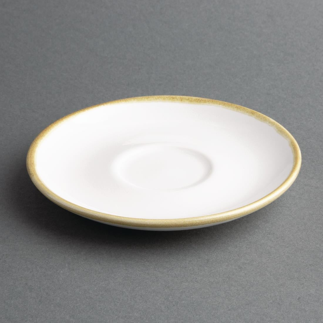 Olympia Kiln 230ml Cup Saucer Chalk 140mm (6 Pack)