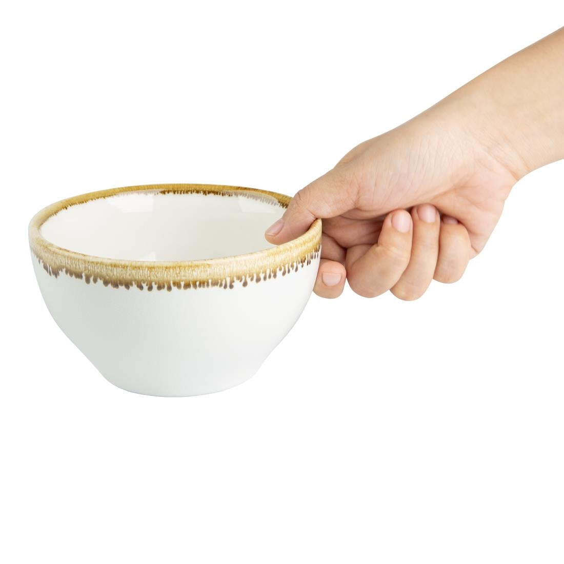 Olympia Kiln Round Bowl Chalk 140mm 635ml (6 Pack)