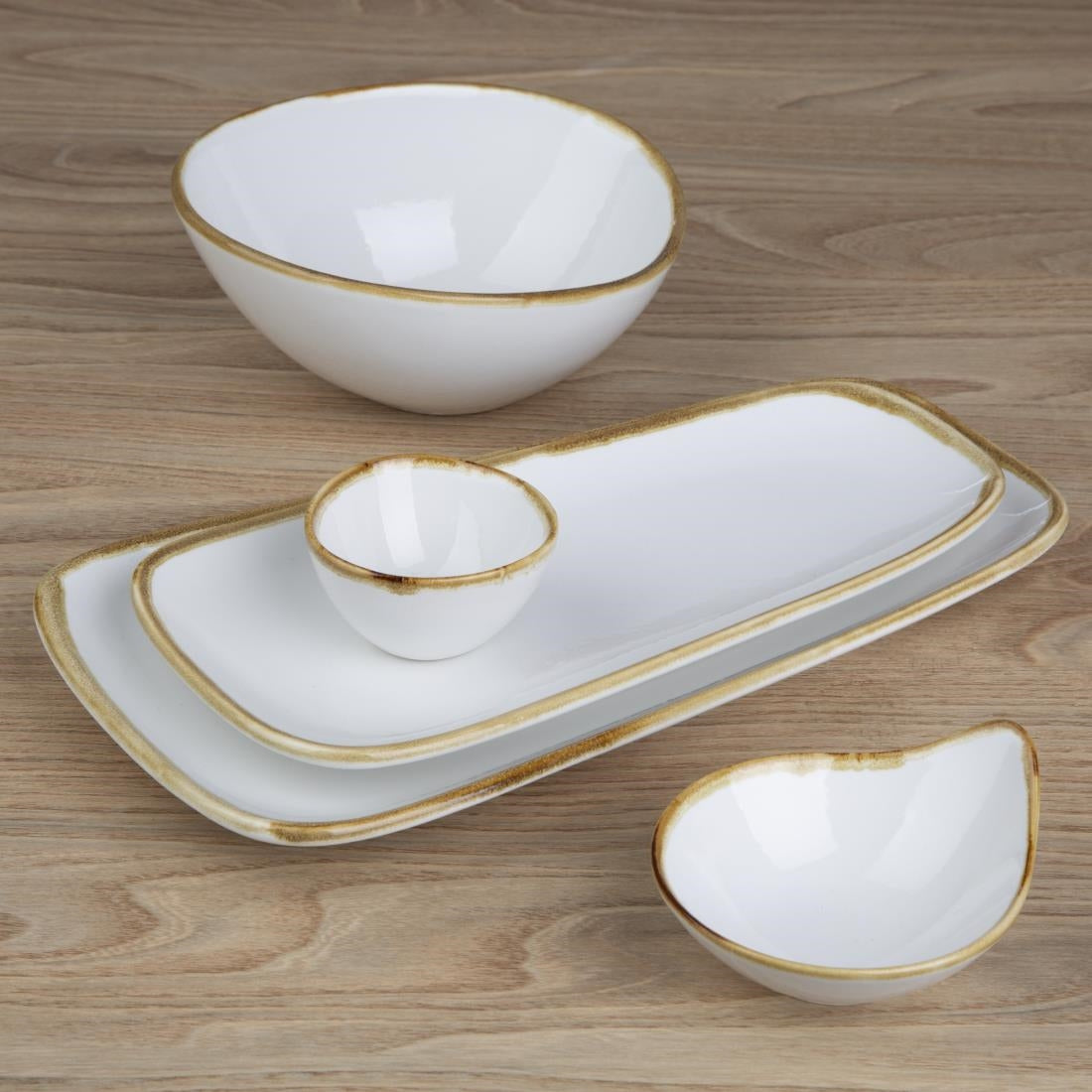 Olympia Kiln Bowl Chalk 165mm 425ml (Pack of 6)