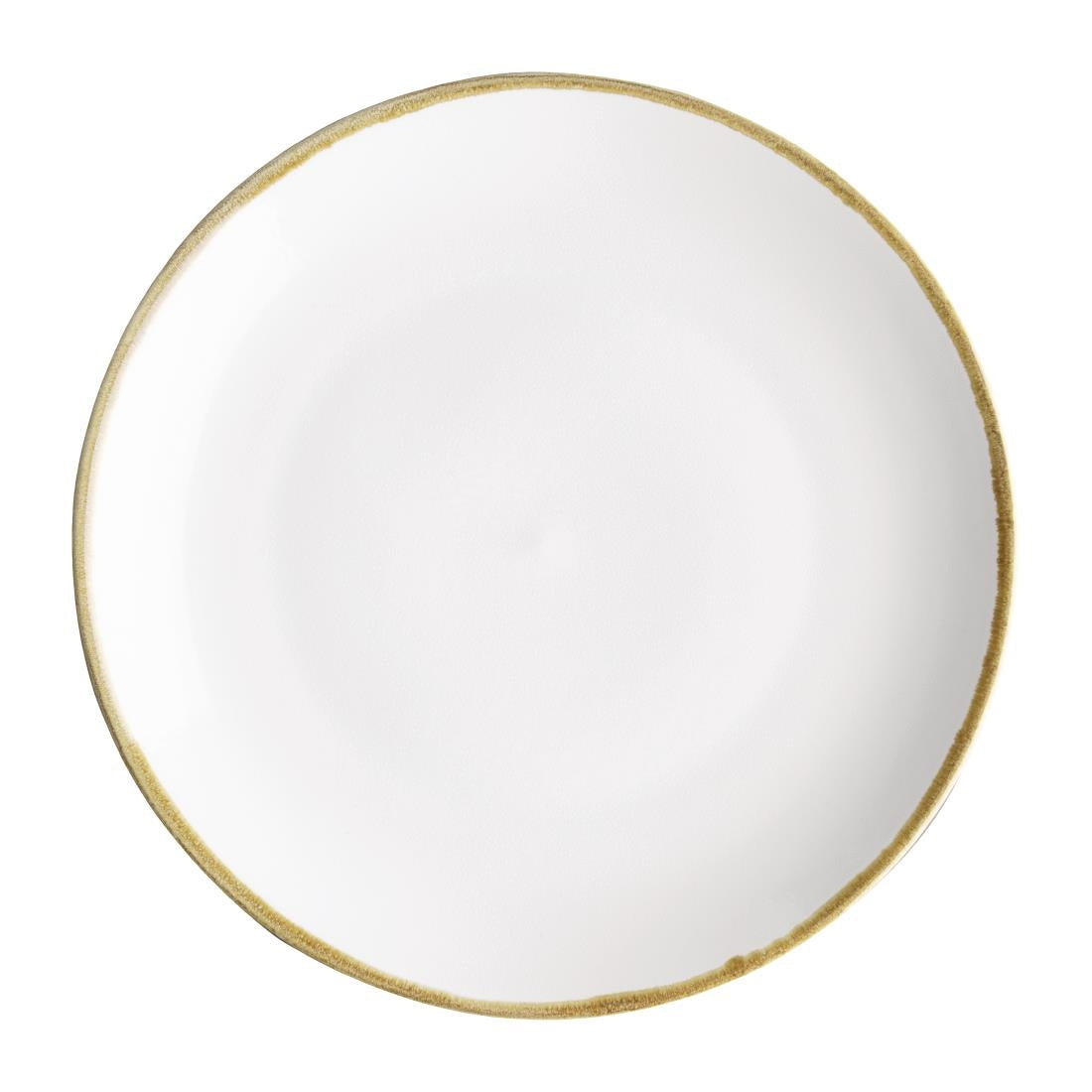 Olympia Kiln Chalk Round Coupe Plate 280mm (4 Pack)