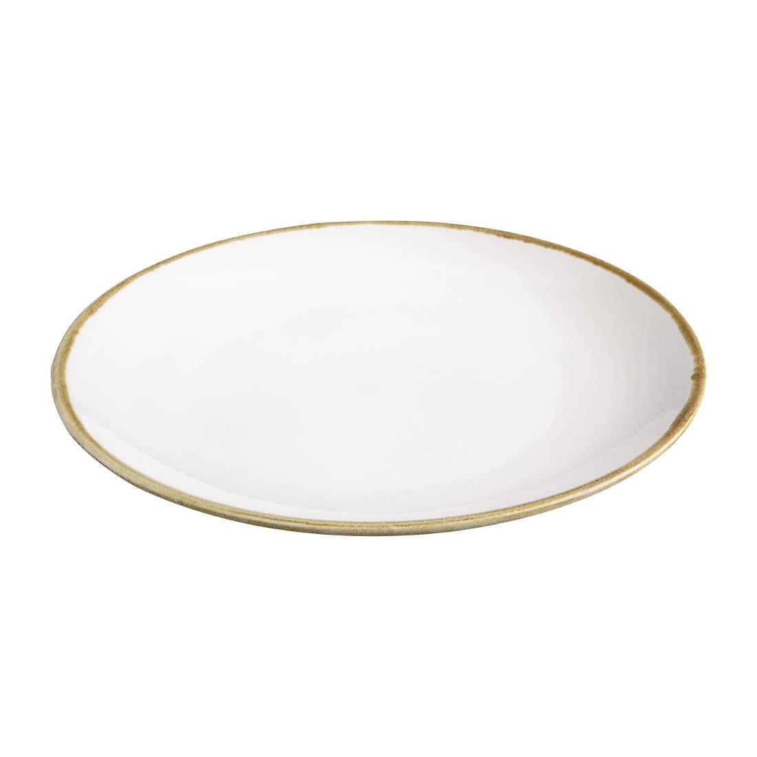 Olympia Kiln Chalk Round Coupe Plate 280mm (4 Pack)