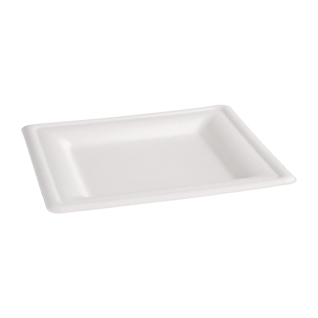 Fiesta Compostable Bagasse Square Plates 159mm (50 Pack)