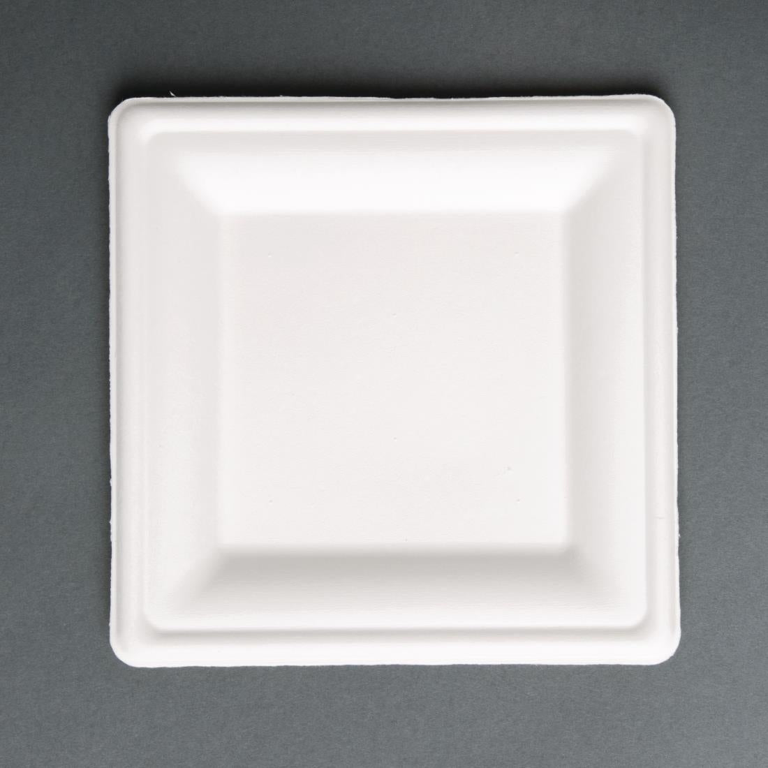 Fiesta Compostable Bagasse Square Plates 261mm (50 Pack)