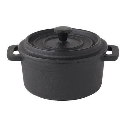 Utopia Pot Staub Round Black 100mm (6 pack)