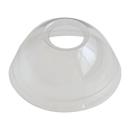 eGreen RPET Dome Lid with Straw Hole 93mm (1000 Pack)