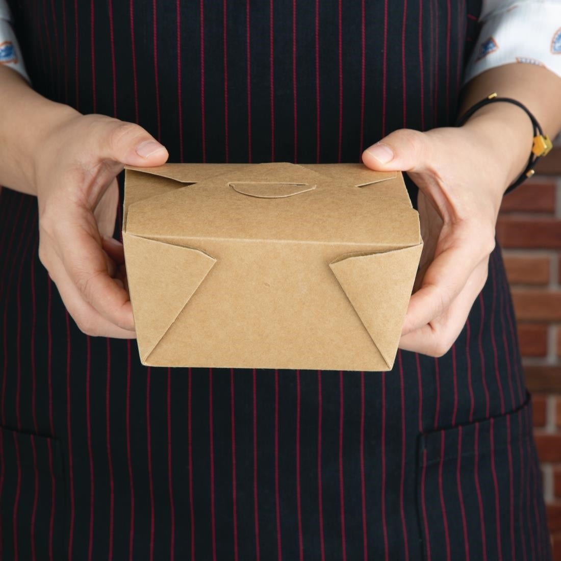 Fiesta Cardboard Takeaway Food Containers 112mm (300 Pack)