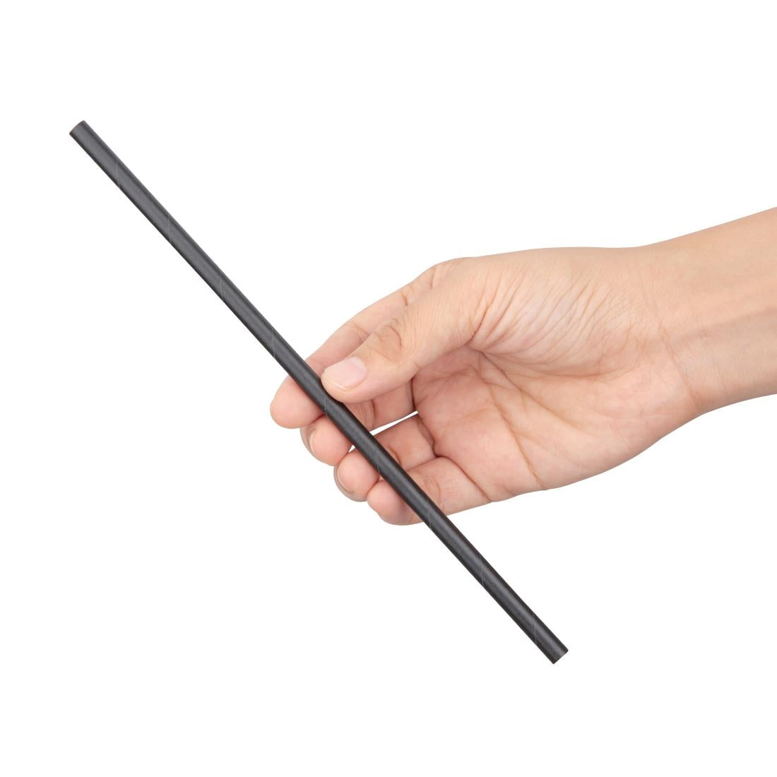 Fiesta Compostable Individually Wrapped Paper Straws Black (250 Pack)