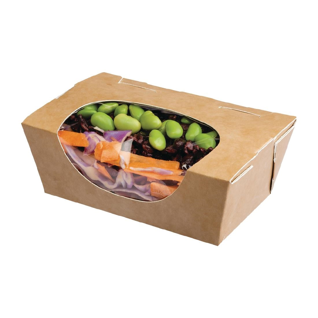 Colpac Zest Compostable Kraft Small Salad Boxes 500ml / 17oz (500 pack)