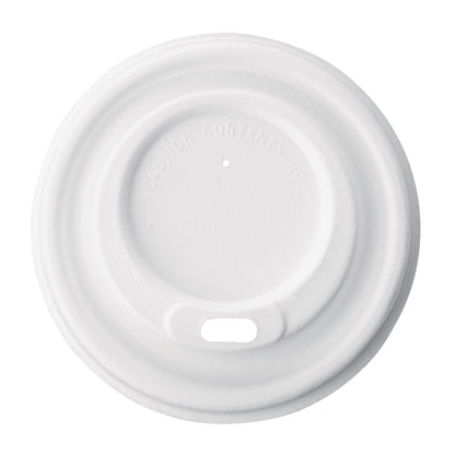 Fiesta Compostable Bagasse Coffee Cup Lids 225ml / 8oz (1000 Pack)