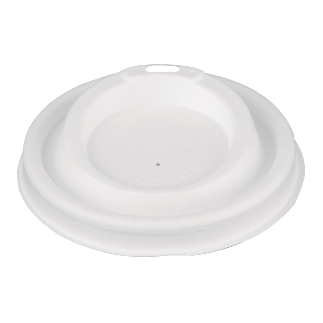 Fiesta Compostable Bagasse Coffee Cup Lids 340ml / 12oz (1000 Pack)