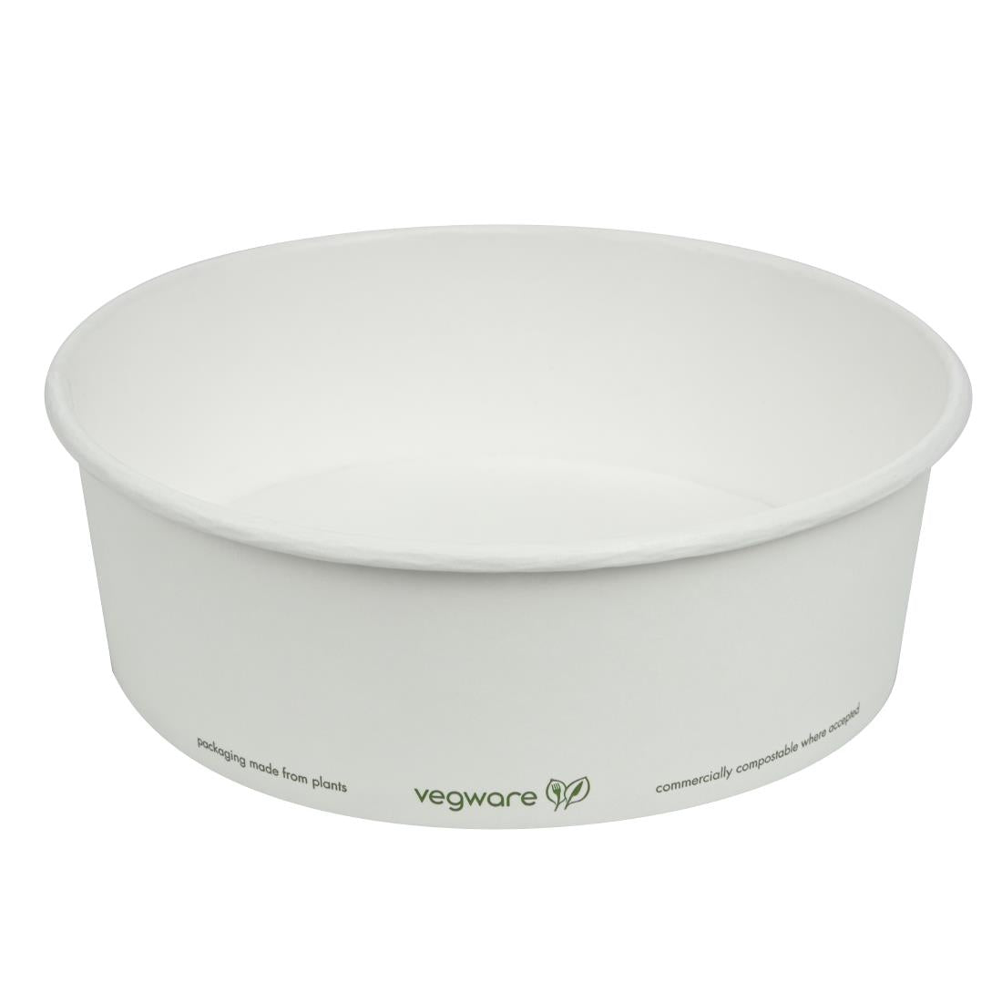 Vegware 185-Series Compostable Bon Appetit Food Bowls 32oz (300 Pack)
