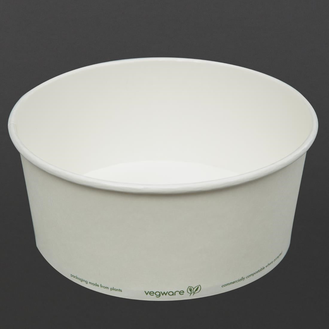 Vegware 185-Series Compostable Bon Appetit Food Bowls 48oz (300 Pack)
