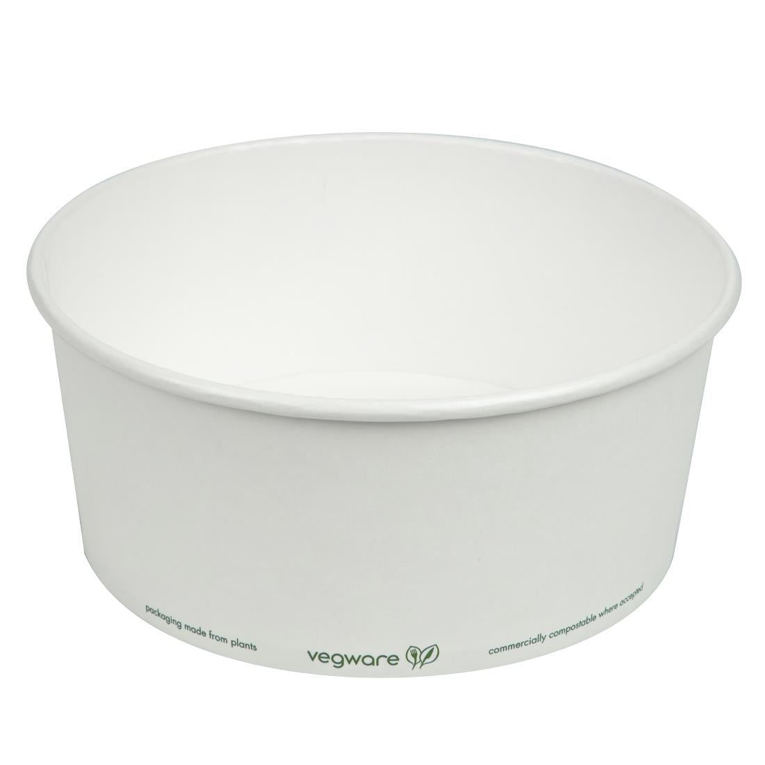Vegware 185-Series Compostable Bon Appetit Food Bowls 48oz (300 Pack)