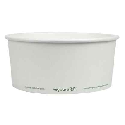 Vegware 185-Series Compostable Bon Appetit Food Bowls 48oz (300 Pack)
