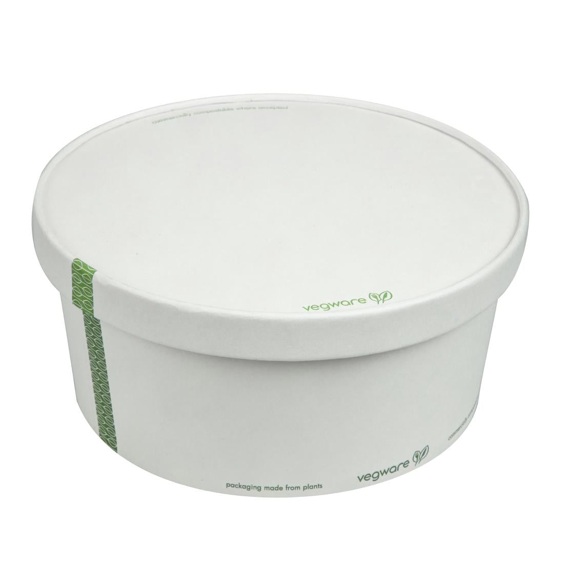 Vegware 185-Series Compostable Bon Appetit Food Bowls 48oz (300 Pack)