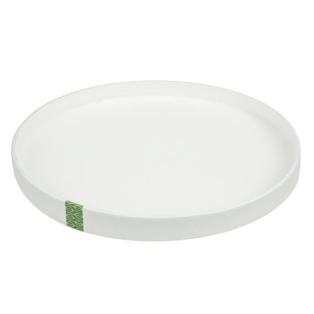 Vegware 185-Series Compostable Bon Appetit Wide PLA-lined Paper Food Bowl Lid (300 Pack)