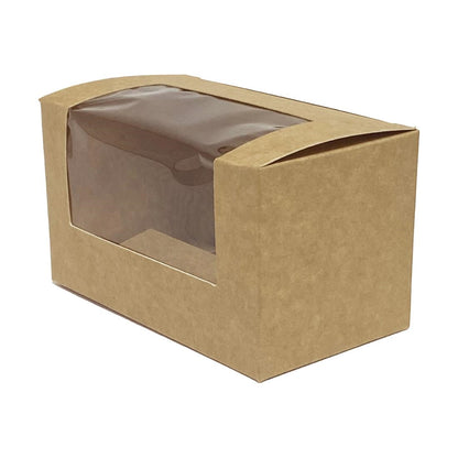 Fiesta Recyclable Bloomer Box with PET Window 70x125mm (500 pack)