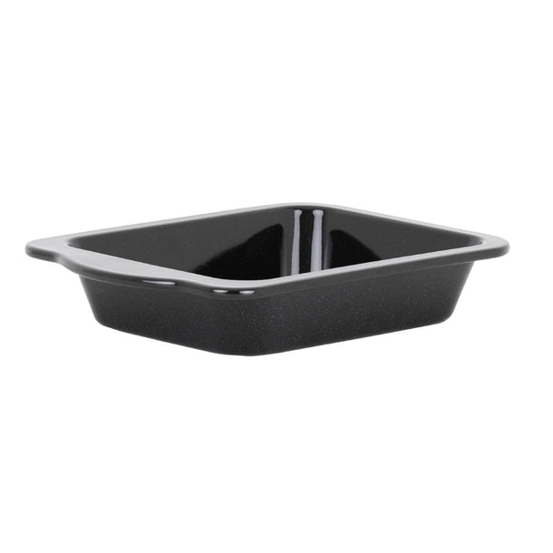 Wham Enamel Handled Roaster Black 220mm