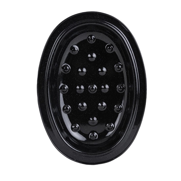 Wham Enamel Oval Roaster Black