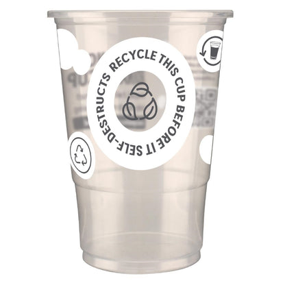 eGreen Printed 2-in-1 Flexy Half-pint Glass CE Marked (1000 Pack)