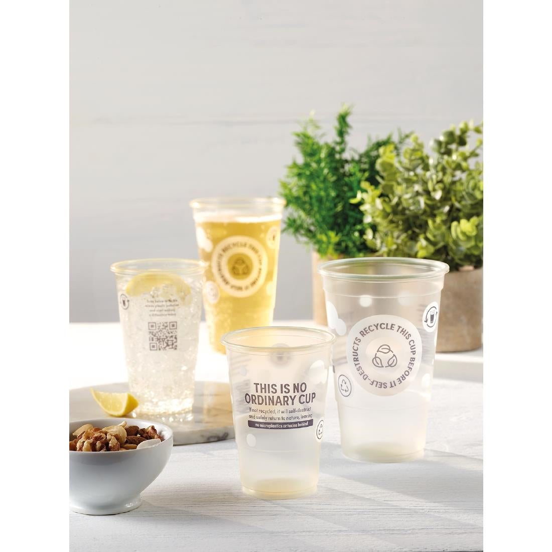 eGreen Printed 2-in-1 Flexy Half-pint Glass CE Marked (1000 Pack)