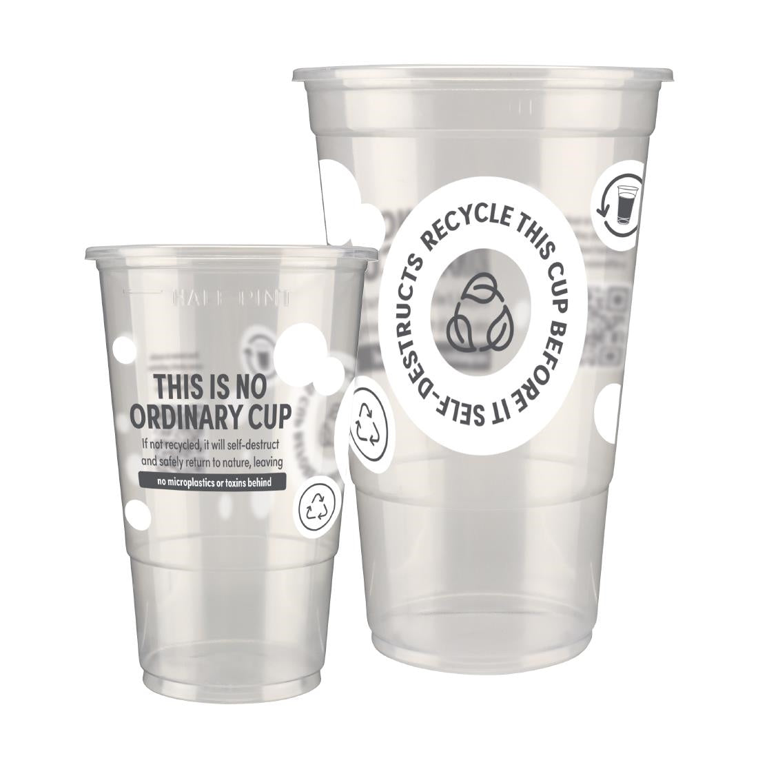 eGreen Printed 2-in-1 Flexy Half-pint Glass CE Marked to Line (1000 Pack)
