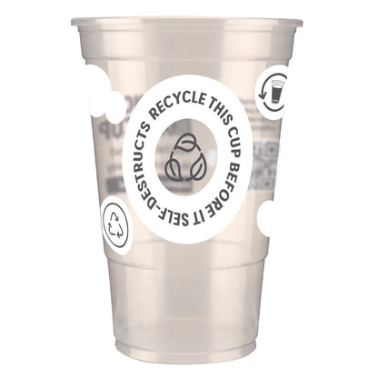 eGreen Printed 2-in-1 Flexy Pint Glass CE Marked (1000 Pack) FU895