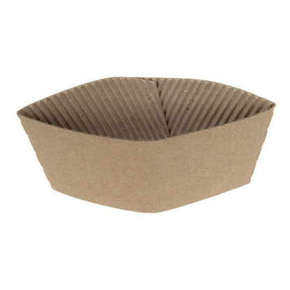 Fiesta Recyclable Corrugated Cup Sleeves for 8oz Cup (1000 Pack)