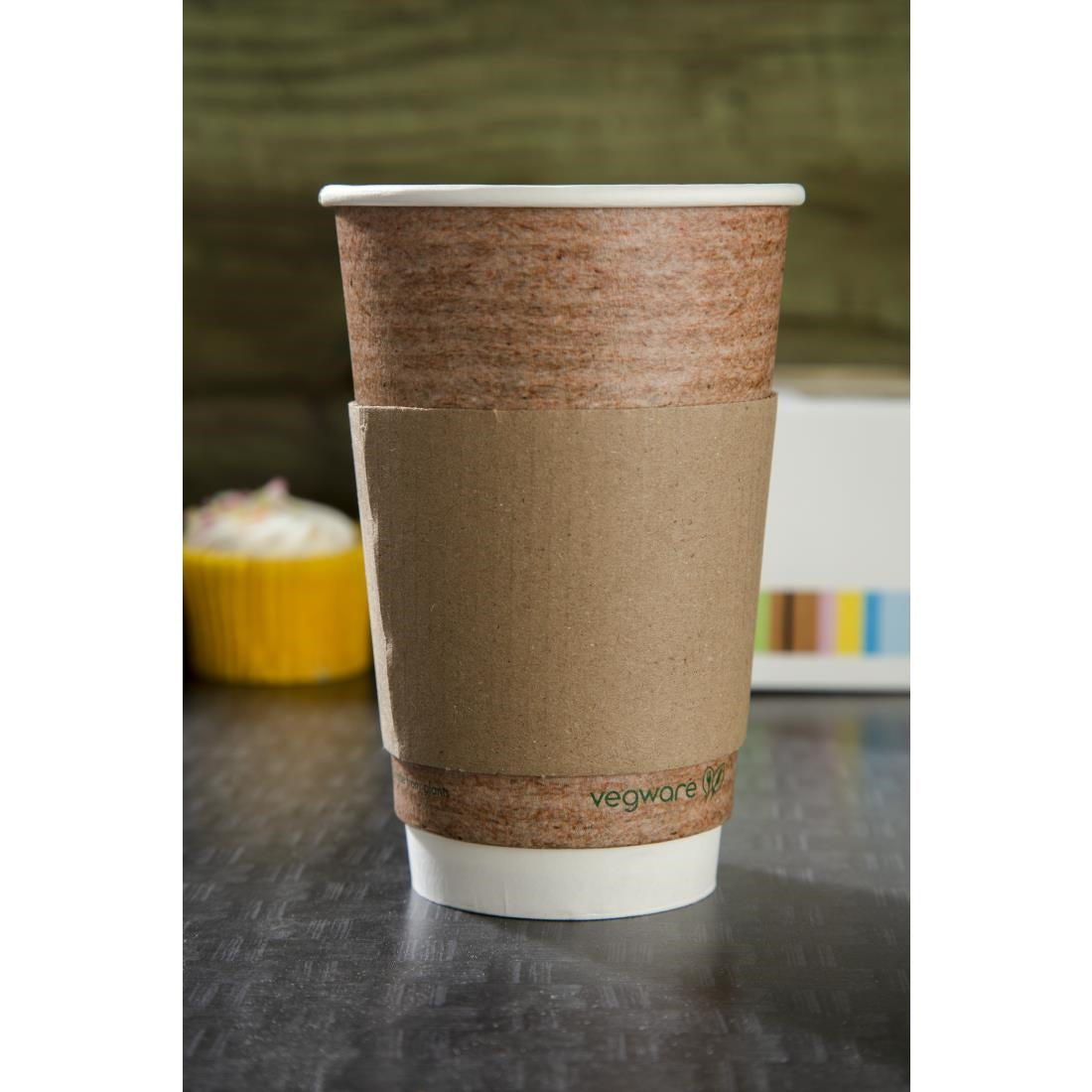 Fiesta Recyclable Corrugated Cup Sleeves for 12/16oz Cups (1000 Pack)