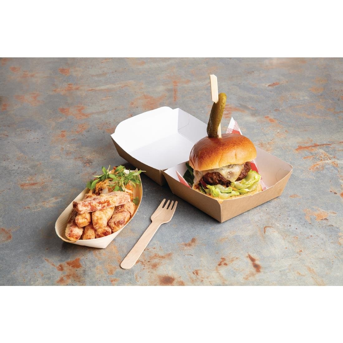 Fiesta Compostable Red Gingham Greaseproof Sheets 250x250mm (200 Pack)