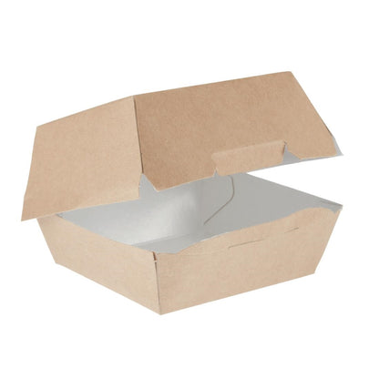 Colpac Compostable Kraft Burger Boxes Small 108mm (250 pack)