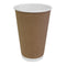 Fiesta Recyclable Coffee Cups Ripple Wall Kraft 455ml / 16oz - Pack of 25