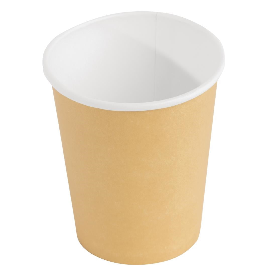 Fiesta Recyclable Coffee Cups Single Wall Kraft 225ml / 8oz (1000 Pack)