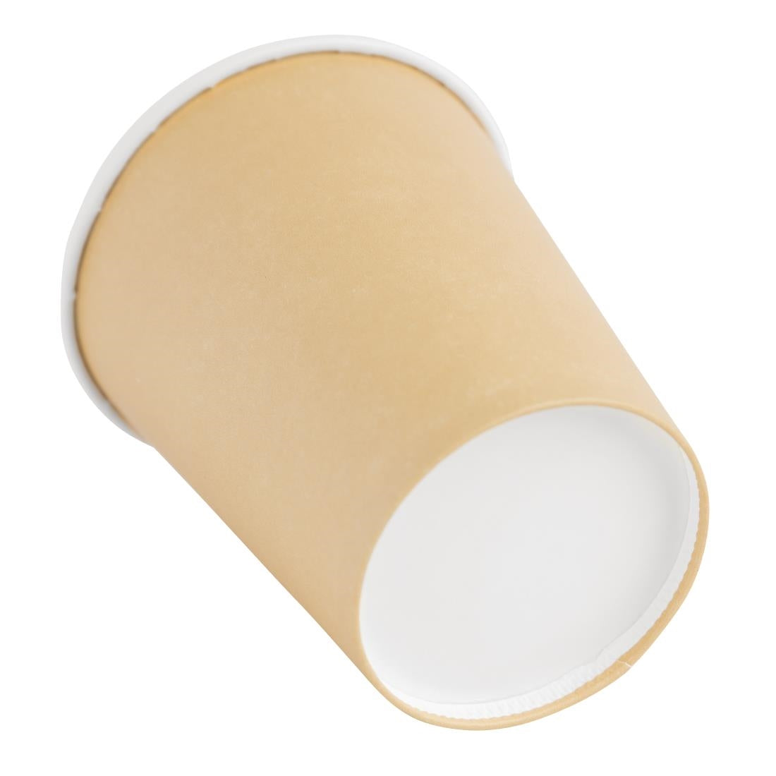 Fiesta Recyclable Coffee Cups Single Wall Kraft 225ml / 8oz (1000 Pack)