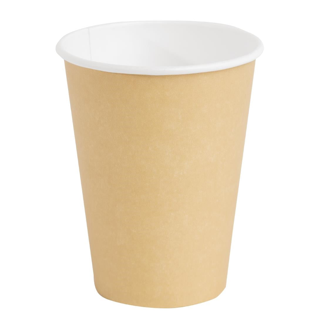 Fiesta Recyclable Coffee Cups Single Wall Kraft 340ml / 12oz (50 Pack)