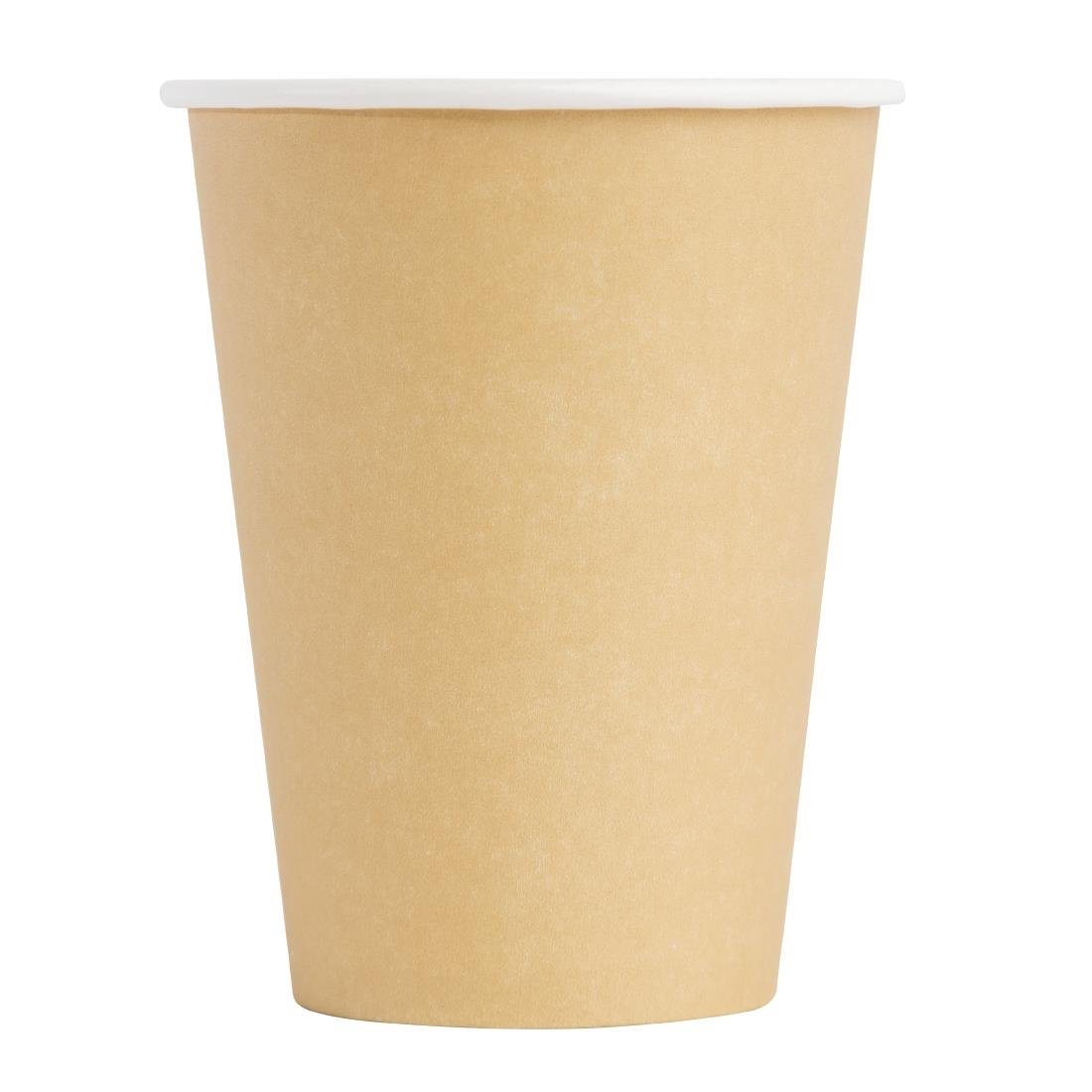 Fiesta Recyclable Coffee Cups Single Wall Kraft 340ml/12oz (1000 Pack)