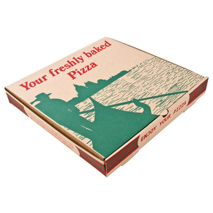 Amipak Compostable Printed Pizza Boxes 14" (50 Pack)