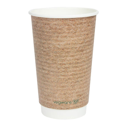 Vegware Compostable Hot Cups 455ml / 16oz (400 Pack)