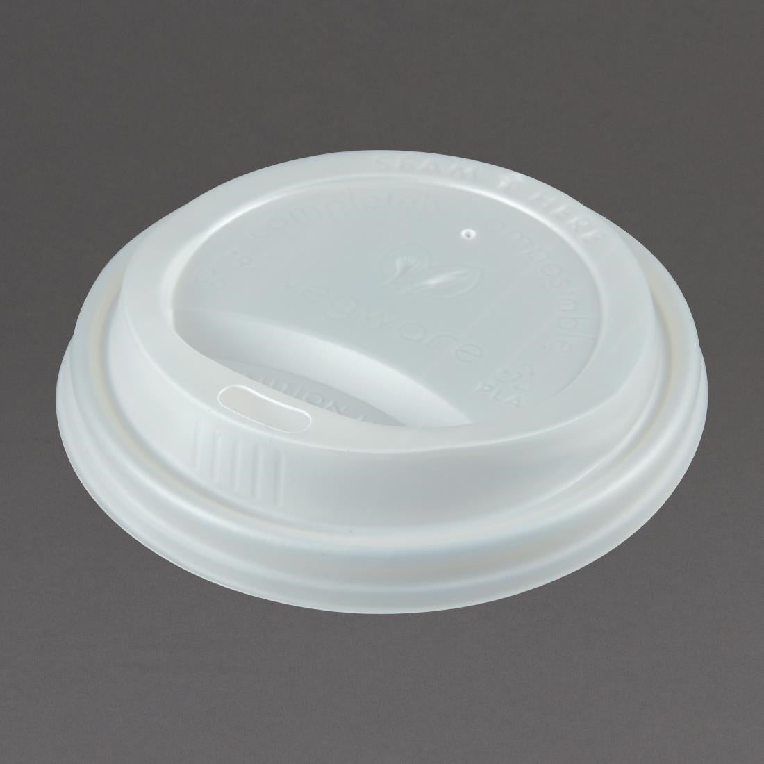 Vegware Compostable Coffee Cup Lids 225ml / 8oz (1000 pack)