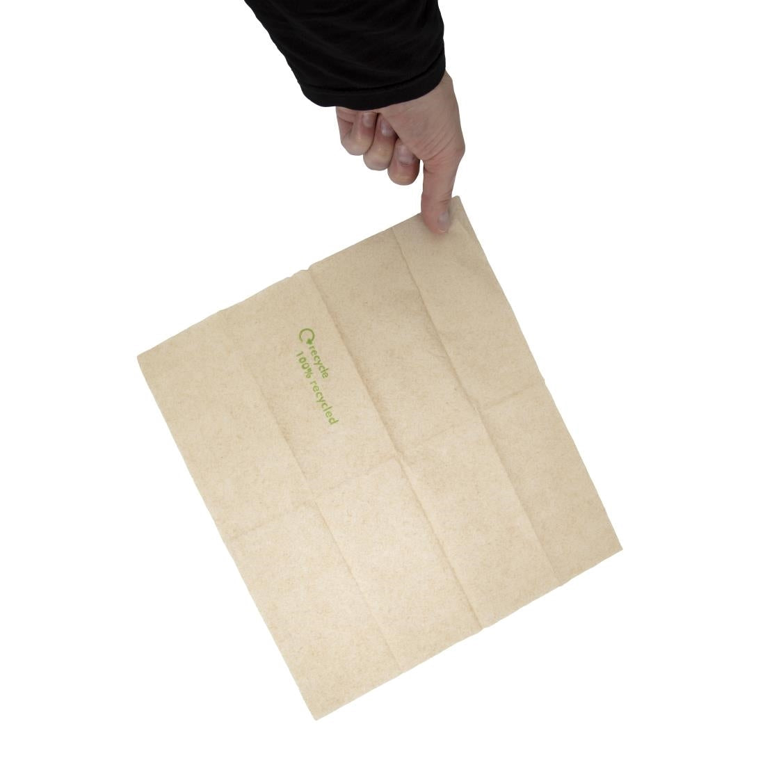 Swantex Recycled Lunch Napkin Kraft 32x30cm 1ply Pre-Folded (6000 Pack)