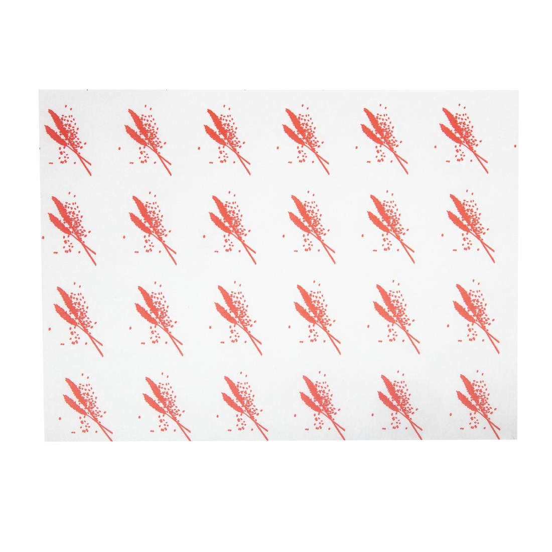 Burger Wrapping Paper Sheets Red 245 x 300mm (1000 pack)