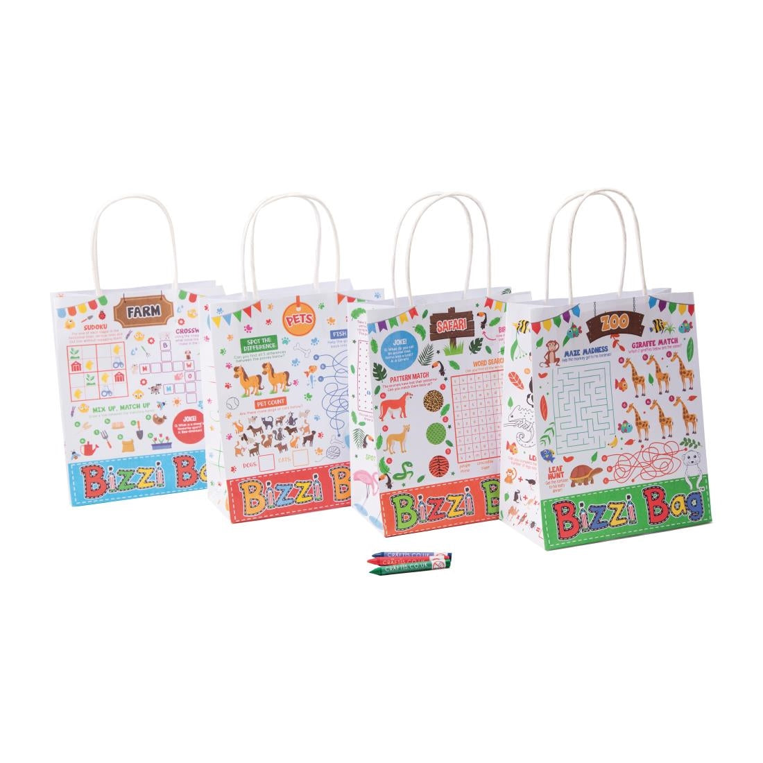 Bizzi Assorted Kids Meal Bags (200 Pack)