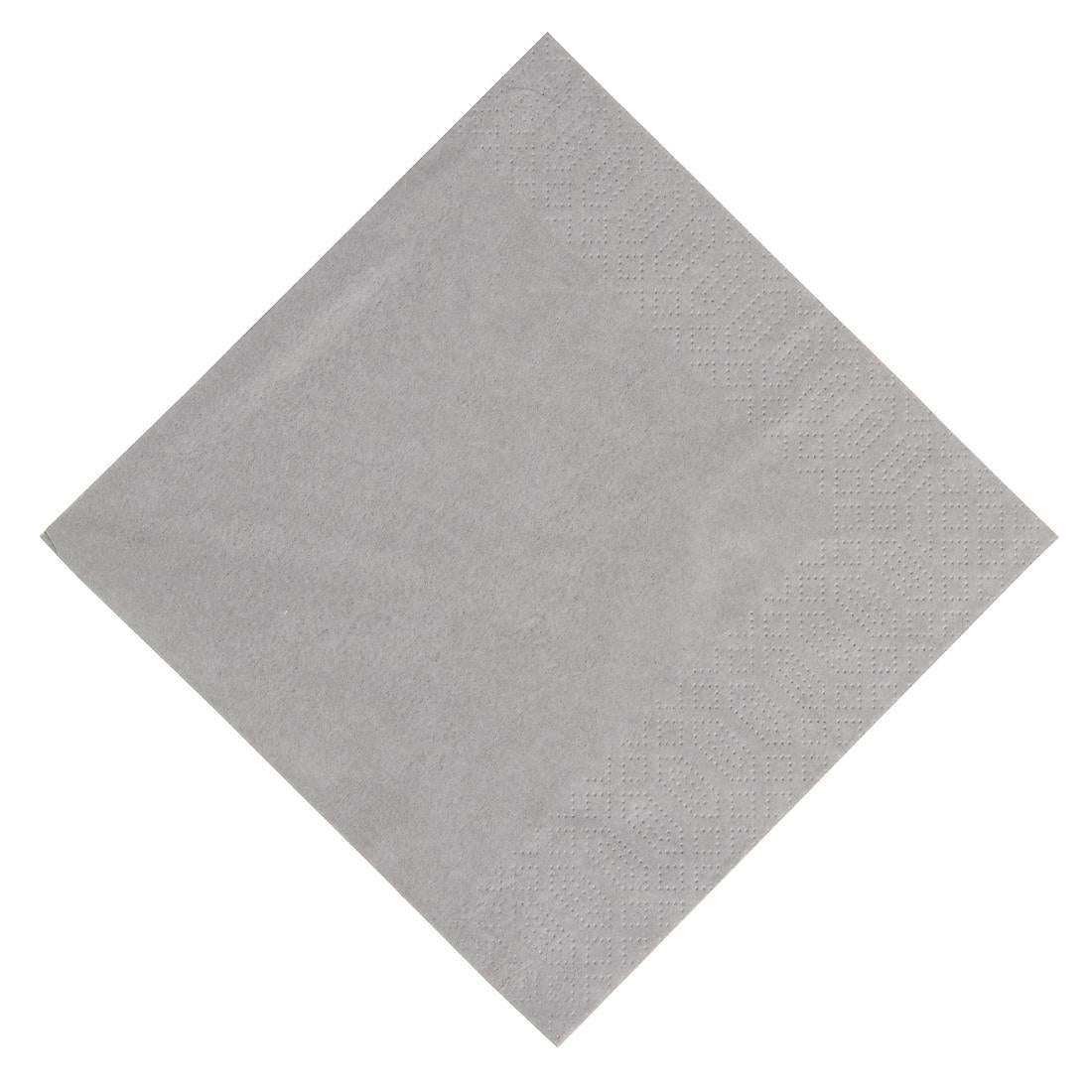 Duni Lunch Napkin Grey 33x33cm 3ply 1/4 Fold (1000 Pack)