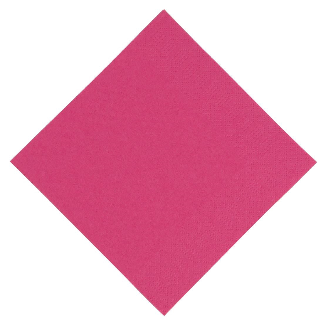 Duni Lunch Napkin Fuschia 33x33cm 3ply 1/4 Fold (1000 Pack)
