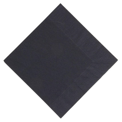 Duni Lunch Napkin Black 33x33cm 3ply 1/4 Fold (1000 Pack)