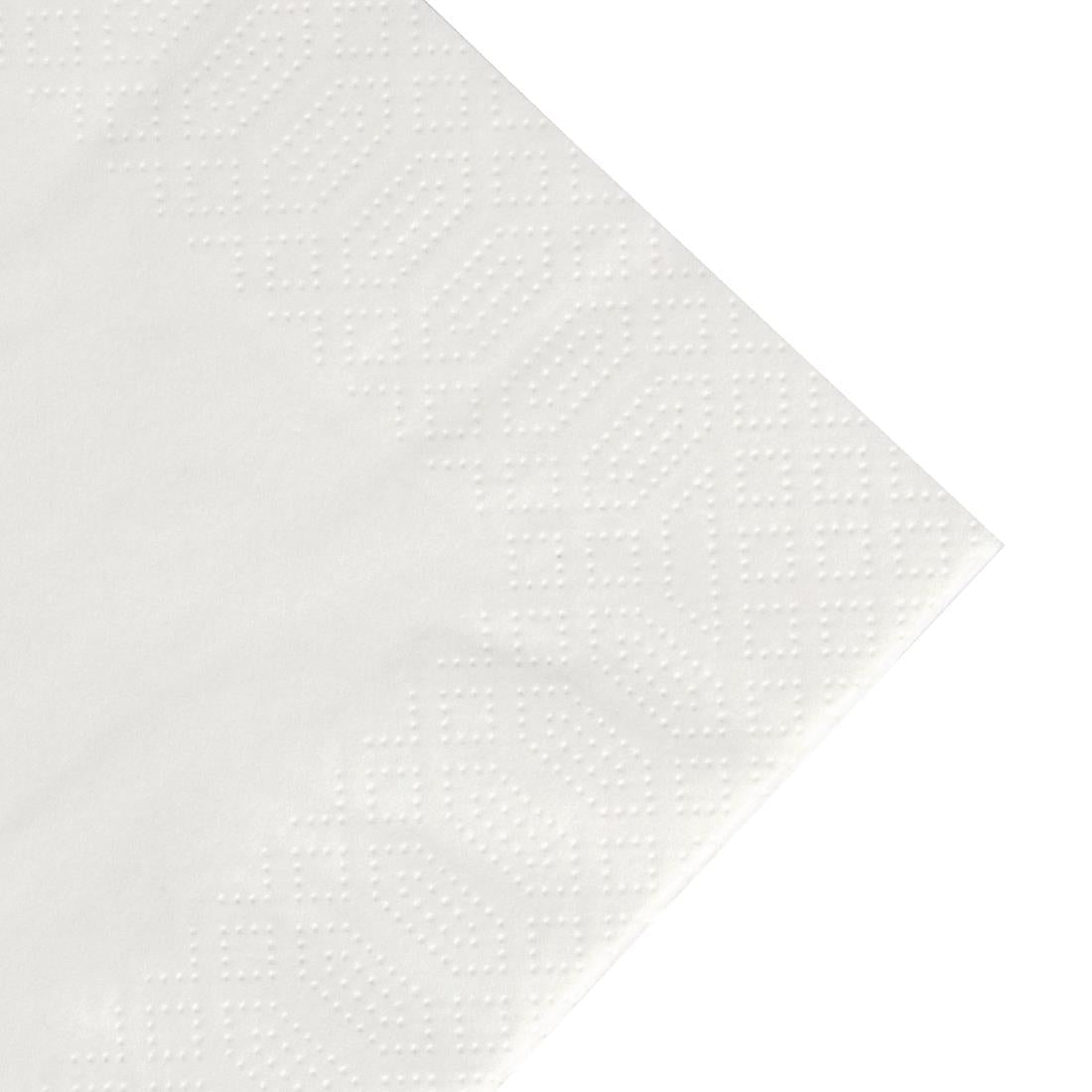 Duni Dinner Napkin White 40x40cm 3ply 1/4 Fold (1000 pack)