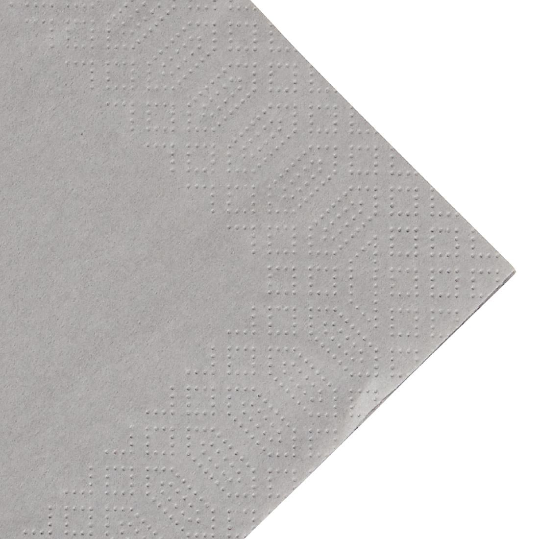 Duni Dinner Napkin Granite Grey 40x40cm 3ply 1/8 Fold (1000 pack)
