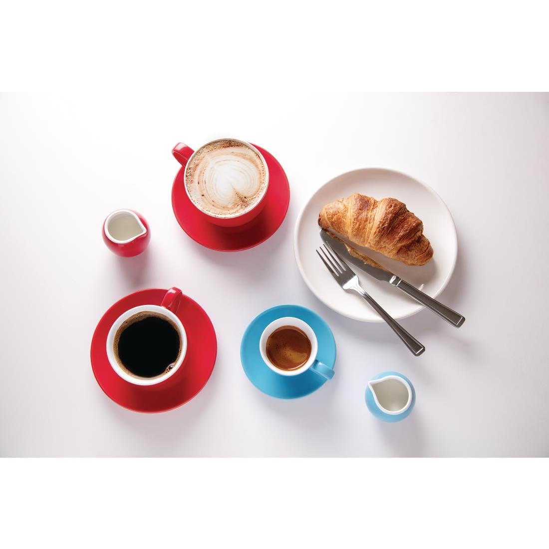 Olympia Cafe Coupe Plates White 205mm 8" (12 Pack)