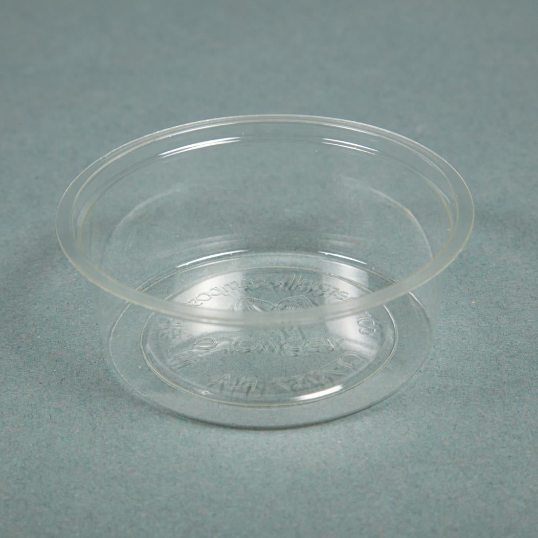 Vegware Compostable Cold Portion Pot Lids 59ml / 2oz and 118ml / 4oz