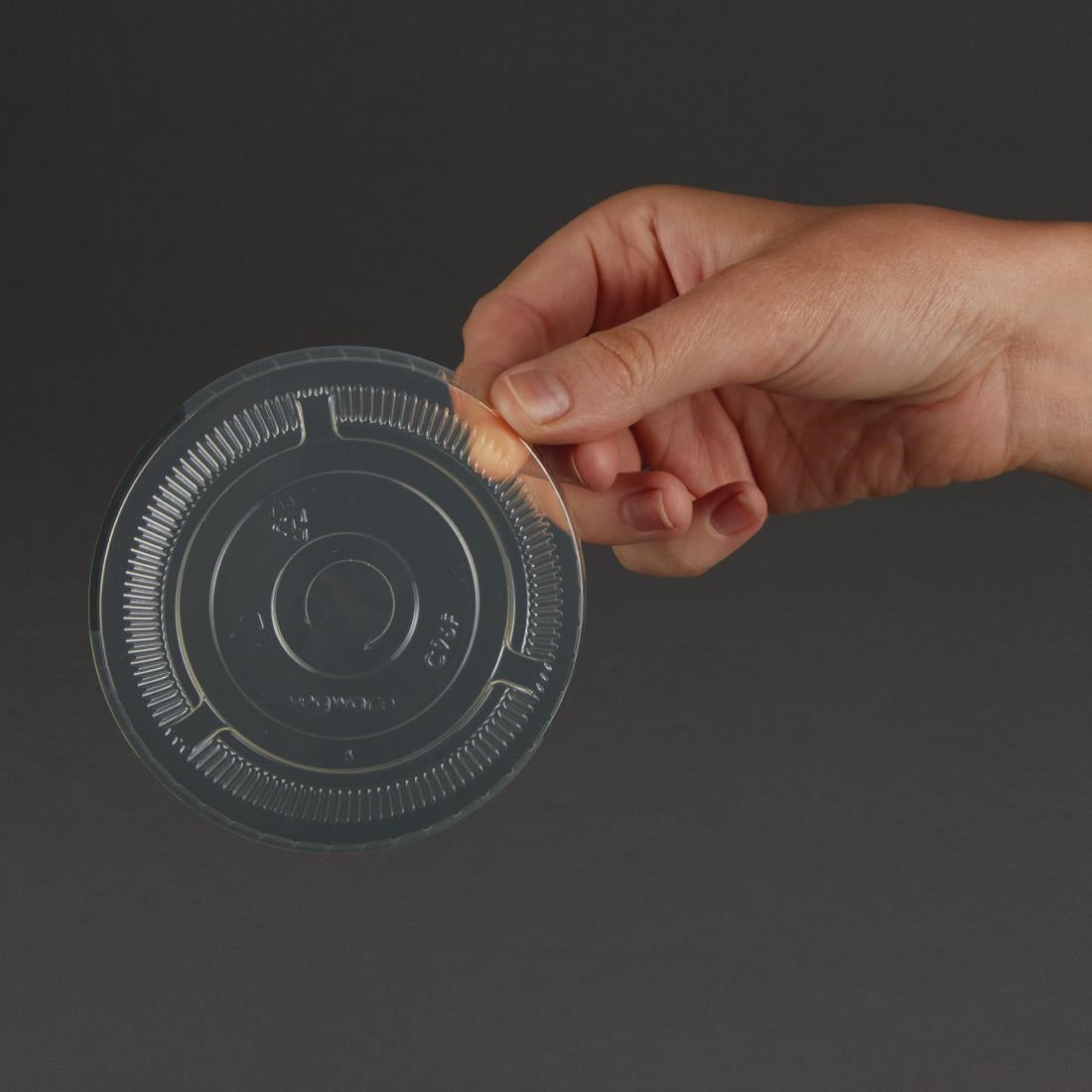 Vegware Compostable Cold Cup Flat Lids 340ml / 12oz and 455ml / 16oz (1000 pack)